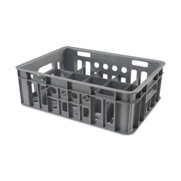 FGC 2434-R Glass Crate Plastic PP
