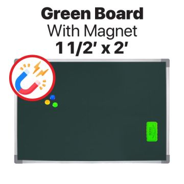 Magnetic Green Board Aluminium Frame 1.5ft x 2ft