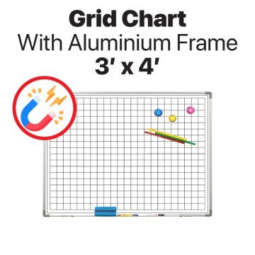 Grid Chart Planning Board 3' x 4' Board Only