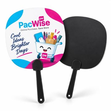 Customized Hand Fan PFS 002 178x165mm 4C Gloss Print