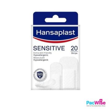 Hansaplast Sensitive Plaster 20 Strips | Hypoallergenic Wound Care for Sensitive Skin