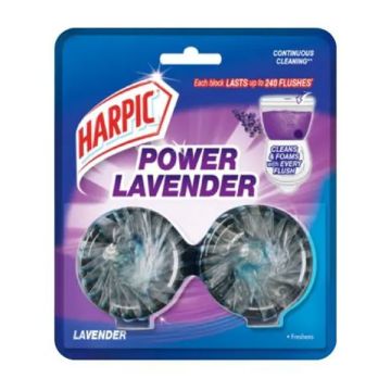 Harpic Lavender Flushmatic Toilet Block 50g x 2