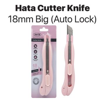 Hata M-816 18mm Cutter Knife Auto Lock Stainless Steel