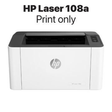 HP Laser 108a Laser Printer USB 2.0 Print Only