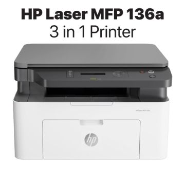 HP Laser MFP 136a Mono Laser Printer Print/Copy/Scan