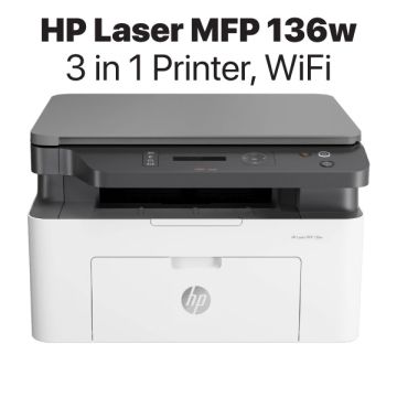 HP Laser MFP 136w Laser Printer WiFi Print/Copy/Scan