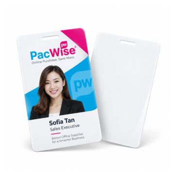 Custom ID Card Printing 54x85mm 1-Sided 0.8mm Gloss PVC