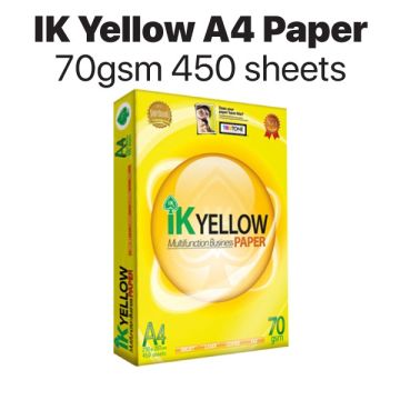 IK Yellow A4 Copier Paper 70gsm TruTone 450 Sheets