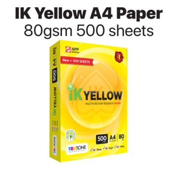 IK Yellow A4 Copier Paper 80gsm TruTone 500 Sheets