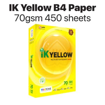 IK Yellow B4 Copier Paper 70gsm TruTone High Whiteness