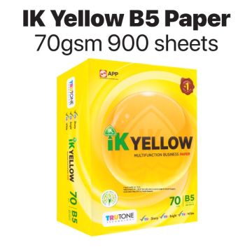 IK Yellow B5 Copier Paper 70gsm TruTone High Whiteness