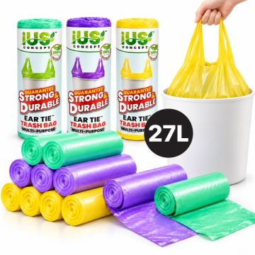 IUS Concept Bio-D Ear Tie Trash Bag 27L 20pcs Random Scent
