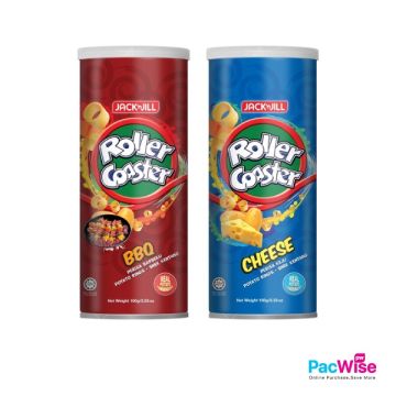 Jack n Jill Roller Coaster Cheese & BBQ 100g – Crispy Potato Rings Canister | Cheesy & BBQ Snack Malaysia
