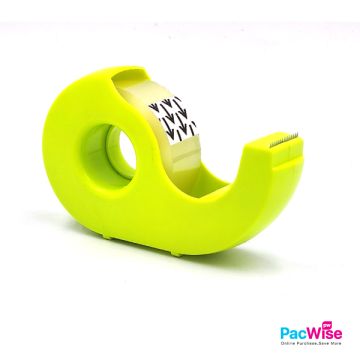 Kangaro Tape Dispenser KTD-18/Y – 18mm Clear Tape Holder | Bekas Pita Pelekat | Compact & Durable ABS Body