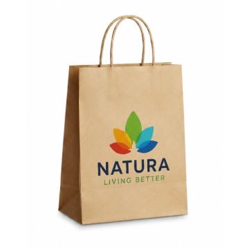 Brown Kraft Paper Bag BKPH01 120gsm 4C Front Print