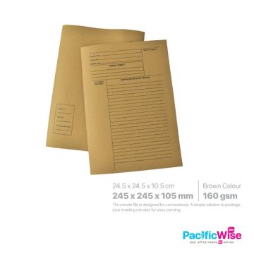 Minute File (Kraft Paper File)/File Minit (Kraft Paper File)/File Filing/160Gsm