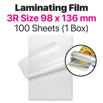 3R Laminating Film 98x136mm 100 Micron Anti-Static (100)
