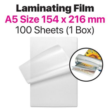 A5 Laminating Film 154x216mm 100 Micron Anti-Static (100)