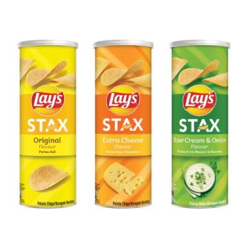 Lays MY Stax 100g Tube Canister Assorted Flavours