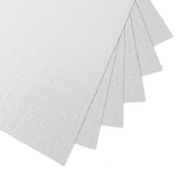 A4 Linen Card 230gsm W10 White 100 Sheets
