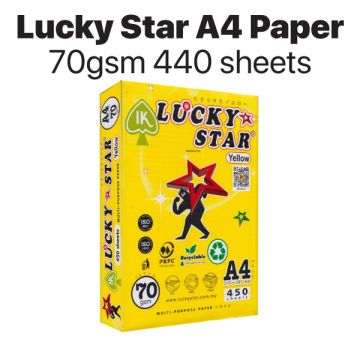 Lucky Star A4 Copier Paper 70gsm Smooth Feed 440 Sheets