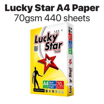 Lucky Star A4 Copier Paper 70gsm Smooth Feed 440 Sheets