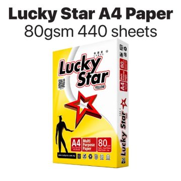 Lucky Star A4 Copier Paper 80gsm High Brightness 440 Sheets