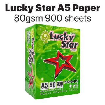 Lucky Star A5 Copier Paper 80gsm 900 Sheets High Brightness