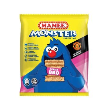 Mamee Monster Snack BBQ Flavour Halal 25g x 10 Packs