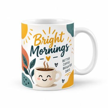 Custom Print Mug 11oz White Ceramic Mug 4C Printing