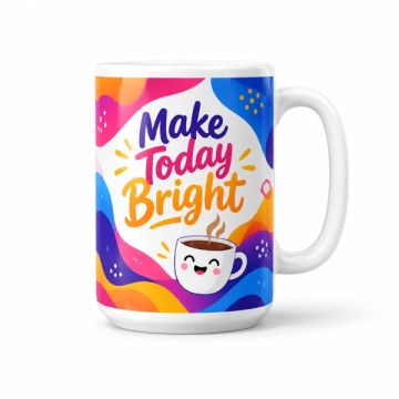 Custom Print Mug 15oz White 4C Printing 65x115mm