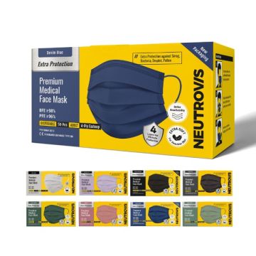 Neutrovis 4-Ply Medical Face Mask BFE≥98% 50pcs/Box