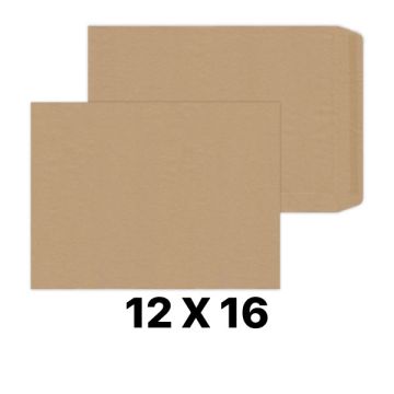 Brown Manila Non-Window Envelope 12 x 16 Inch