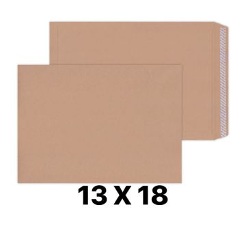 Brown Manila Non-Window Envelope 13 x 18 Inch