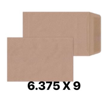 Brown Manila Non-Window Envelope 6.375 x 9 Inch