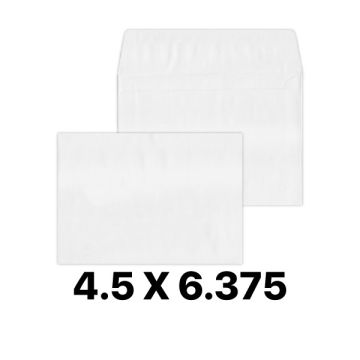 White Non-Window Envelope 4.5 x 6.375 Inch