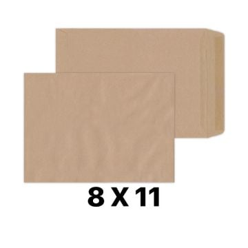 Brown Manila Non-Window Envelope 8 x 11 Inch