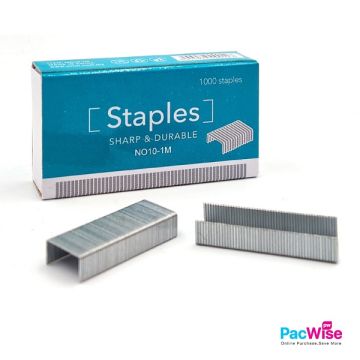 Stapler Bullet No.10-1M – Peluru Pengokot / Staples (1000 Pcs/Box) | Sharp Durable Steel for Handy Staplers