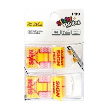 P39 Sign Here Pop Up Flags 50 Sheets