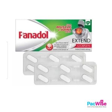 Panadol Extend Muscle & Joint Pain Relief 12 Caplets | 8-Hour Paracetamol