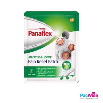 Panaflex Muscle & Joint Pain Relief Patch 2×4s | Cooling Menthol Patch for Back, Neck & Shoulder Pain