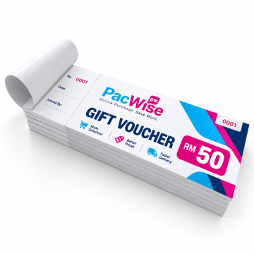 Customized Book Voucher 60mm x 210mm 100gsm Art Paper Full Colour with Numbering and Perforation 10 Sheets per Book