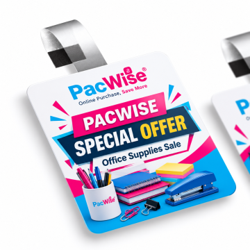 Custom Printed Wobbler W01P 89mm x 54mm 260gsm Art Card Gloss Lamination Full Colour Single Sided