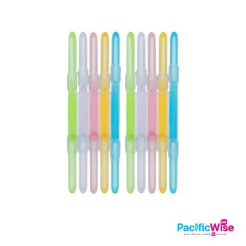 PVC Plastic Fastener/Klip Pegas Pengencang Kertas Plastic/Binder Accessories (10'S)