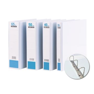 East-File 3D Ring Binder A4 PVC Transparent Cover White