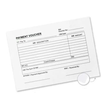 Ready Made Payment Voucher Pad 8 x 5.5in 90 Sheets
