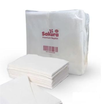 Sakura Premium Napkin Virgin Pulp 1 Ply 200 Sheets (30 Packs)
