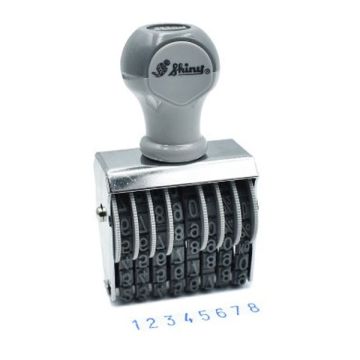 Shiny 8 Digit Numbering Stamp N-18 to N-58