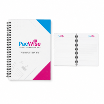 Custom Hard Cover Wire-O Notebook A5 Portrait 80 Sheets
