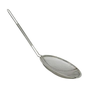 Stainless Steel Oil Strainer 18cm Long Handle Kitchen Skimmer